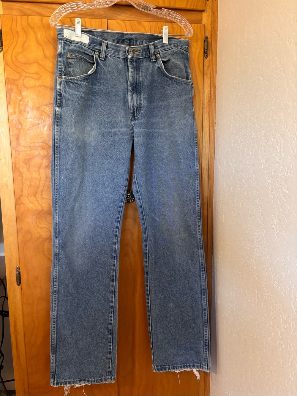 Wrangler Cowboy Cut Distressed Jeans 32x34 made in Mexico